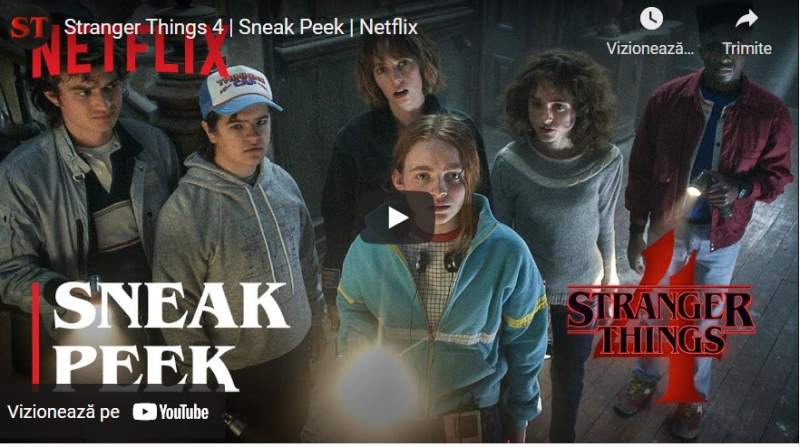 Netflix a lansat Teaser pentru sezonul 4 din Stranger Things
