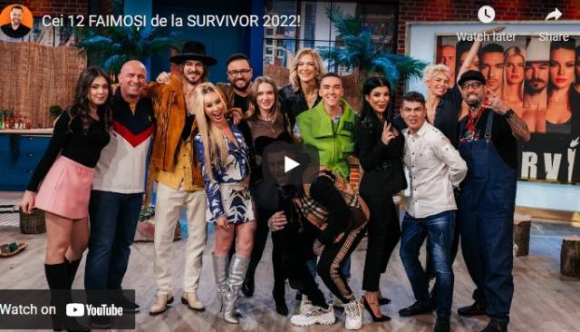 Află cine sunt concurenții Survivor România 2022!